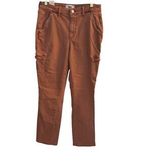 Paige Jeans Women's 28 Rouge Jolie Cargo Pockets Denim Stretch